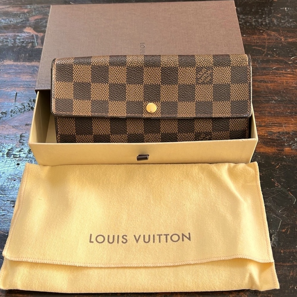 Louis Vuitton Damier Ebene Sara Wallet